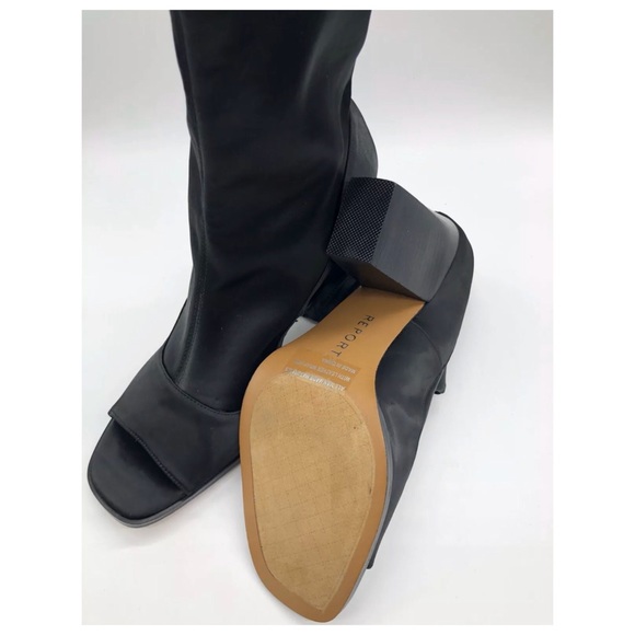 REPORT BRADSHAW BLACK PEEP-TOE BOOTIES - Picture 7 of 7